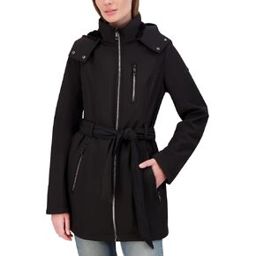 Nautica Women's Softshell Jacket Midweight Water and Wind Resistant Insulated Winter Coat