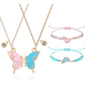 Butterfly Bff Best Friend Necklaces