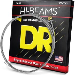 DR Strings Hi-Beam - Stainless Steel Round Core Medium 6 String 30-130