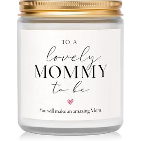 First Mothers Day Gifts, Mom to Be Gift, Pregnancy Gifts for Expecting Moms - Lavender Scented Candle, Lovely New Mom Gift, Best Present for Expectant Moms