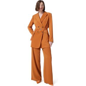Women's Everly Double Breasted Belted Wide Blazer Standard