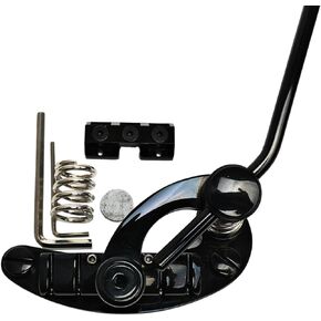 Guyker Tune-O-Matic Style Electric Guitar Bridge Stop Bar Tailpiece Tremolo Compatible with LP SG Guitars TM85, black