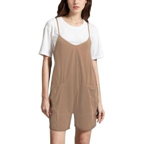 DNFUN Womenslesslessless Rompers Shorts Lose Sorts Siles Oneise Oneise Sump