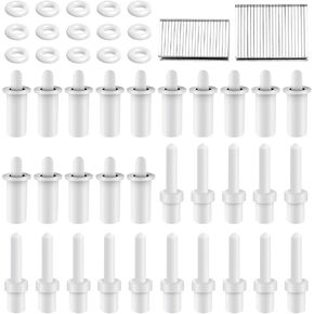 85 Pcs Shutter Repair Kit, Plantation Shutter Repair Tool Set, Includes Spring Loaded Shutter Replacement Pins, 0.75inch and 0.6inch Tilt Rod Louvers Staples for Shutters