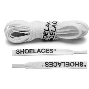 Flat Printed "SHOELACES" Replacement Shoe Laces For Sneakers