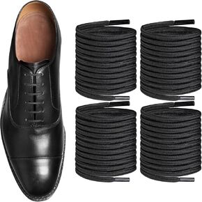 2 Pairs Waxed Shoelaces for Allen Edmonds, 2.2MM Thin Round Shoe Laces Replacement Dress Oxford Shoes Strings