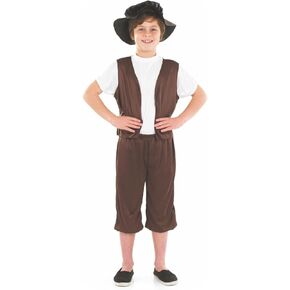 fun shack Tudor Costume For Boys Villager Victorian Chimney Sweep Fancy Dress World Book Day Costumes for Boys Kids