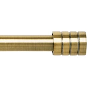 Antique Brass Curtain Rods for Windows 30 to 52 Inch,3/4 Inch Curtain Rod Set For Indoor and Outdoor,Easy to Install