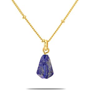 Montana West Wrangler Gold Gemstone Pendant Necklace for Women Statement 14K Plated Dainty Charm Minimalist Chains Jewelry