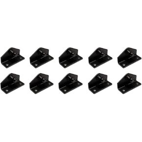 10mm Ball-Stud Brackets (4 Pack) (2" L x 0.75" W x 1.125" H) - Black Powder-Coating Over Zinc-Plating - Gas Strut Lift Support Fittings RT-60-00004-4