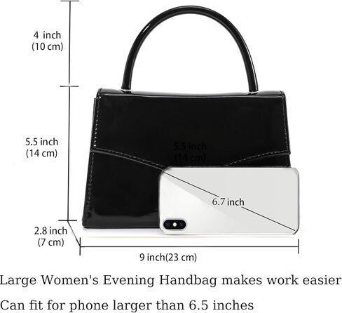 حقيبة مسائية للنساء الجلدية بريق برازين الحفلات قابض الزفاف المحافظ على حقائب يد الكوكتيل مع براءات الاختراع in Kuwait