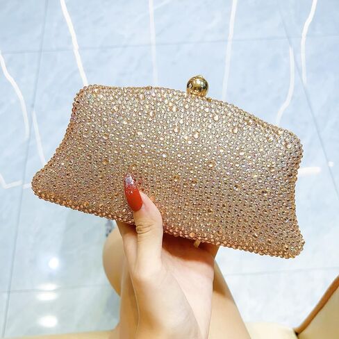 Vife Women Evening Hand Handbag Sparkly Rhinestone Handbags Handbags Wedding Handbag Parse for Bridal Prom Cocktail Party in Kuwait