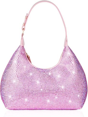 Rhinestone Handbag Black Clutch Purses for Women Evening Shoulder Diamond Bling Crystal Bag for Wedding Prom in Saudi Arabia