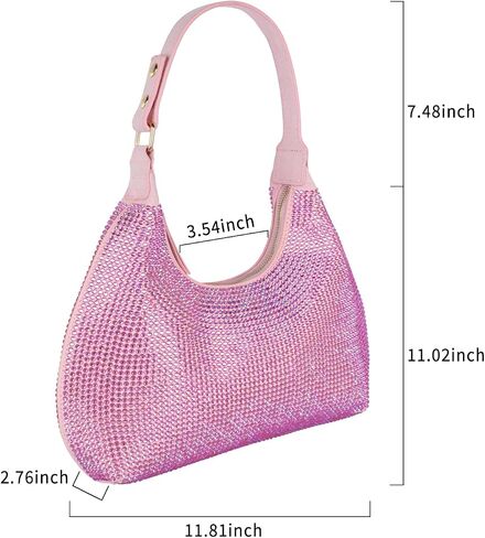 Rhinestone Handbag Black Clutch Purses for Women Evening Shoulder Diamond Bling Crystal Bag for Wedding Prom in Saudi Arabia