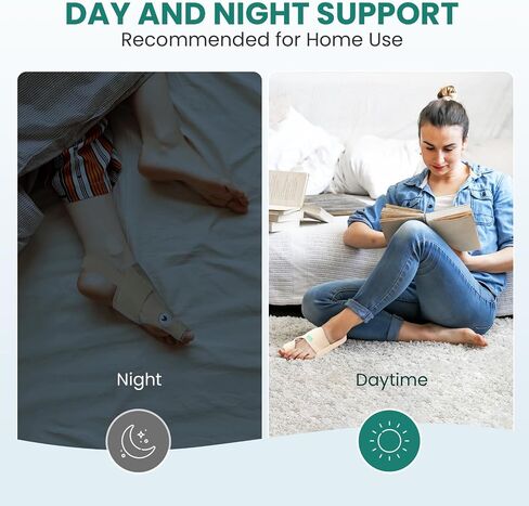 Welnove Bunion Corrector - Orthopedic Bunion Splint - Big Toe Separator Pain Relief for Women & Men - Bunion Correction Toe Straightener with Non-slip Strap, Day Night Support (2 Count) in Saudi Arabia