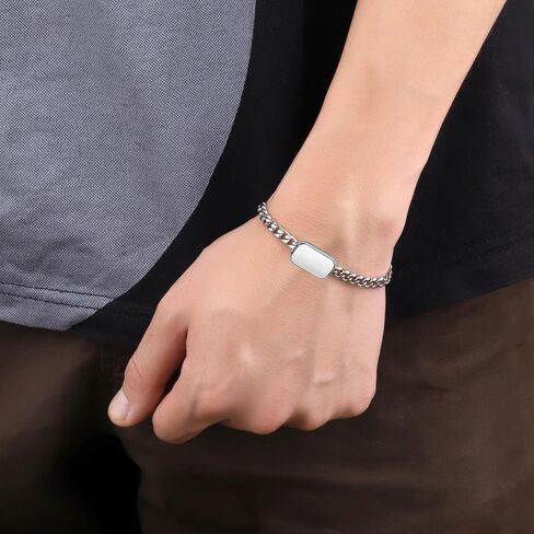 Cremation Jewelry Urn Bracelet for Ashes for Women Men Adjustable Memorial Keepsake Bangle Cuban Link Chain Ash Bracelets in Kuwait