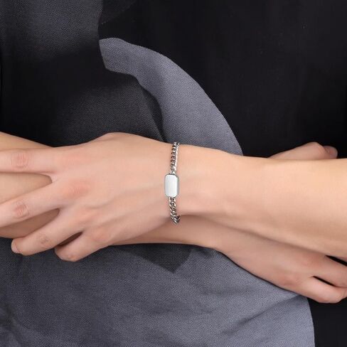 Cremation Jewelry Urn Bracelet for Ashes for Women Men Adjustable Memorial Keepsake Bangle Cuban Link Chain Ash Bracelets in Kuwait