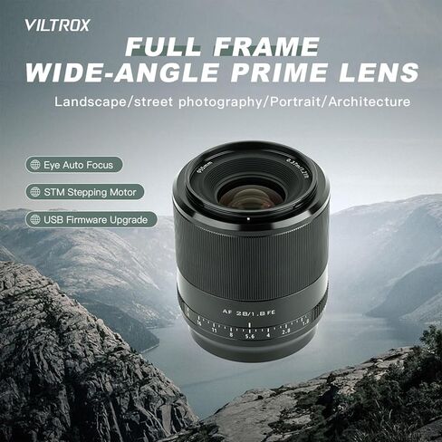 VILTROX 40mm f/2.5 for Sony Full Frame Lens, 40mm F2.5 Prime FE Mount Lens Auto Focus Camera Lens for Sony a7cr a7ii a9iii a7cii a7rv a6700 a7iv a7iii ZV-E10 II a6600 a6400 in Kuwait