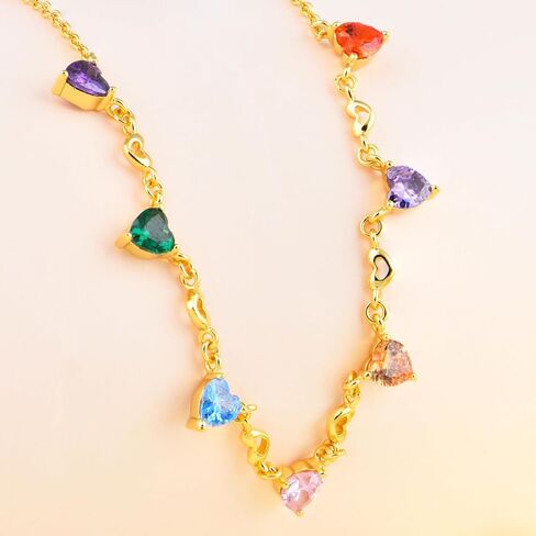 G & Gemsjew Sparkling 14k قلادة زركونيا مكعب مطلي بالذهب للنساء | هدايا المجوهرات اليومية الأنيقة للزوجة ، صديقة | عيد ميلاد ، الذكرى السنوية ، ملحقات حفلات وصيفات الشرف in Saudi Arabia