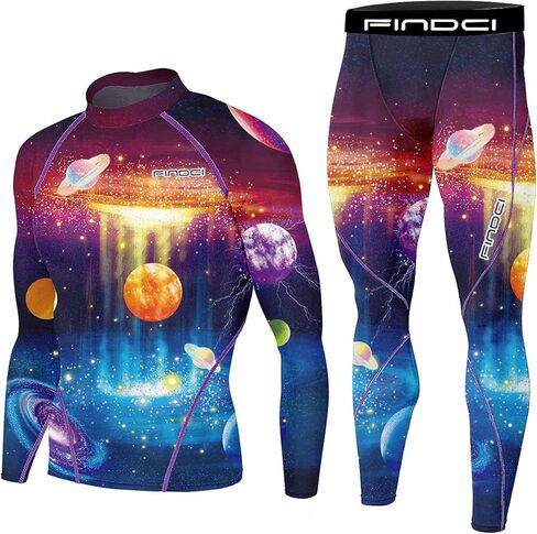 Men's Running Fitness Cooling Sportswear Camo Compression Short-Sleeved Shirt + Pants Sets in Kuwait