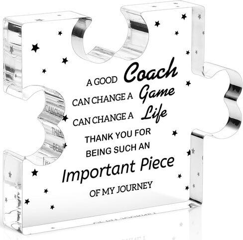 Funnli Baseball Soccer Softball Coach Gifts Acrylic Plaque, Thank You Gifts for Hockey Football Basketball Volleyball Team Fitness Instructor, Birthday Christmas Thanksgiving Gifts for Coach in Saudi Arabia