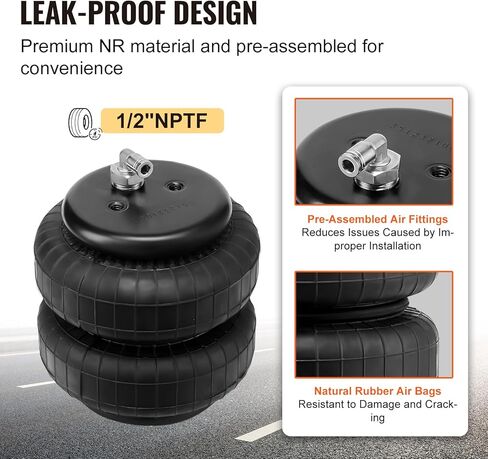 VEVOR Air Bag Suspension Kit, Air Springs Suspension Bag Kit Compatible with 2001-2010 Chevrolet Silverado 2500/3500HD and GMC Sierra 2500/3500HD 4WD RWD, 5000 lbs Loading, 5 to 100 PSI in Kuwait