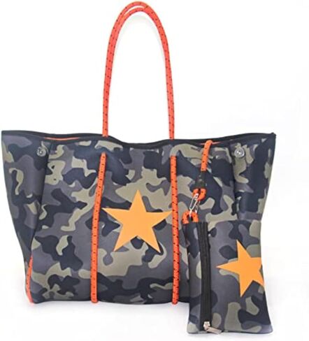 XPONNI Neoprene Large Beach Tote Bag for Women - Pool, Gym, Travel in Kuwait