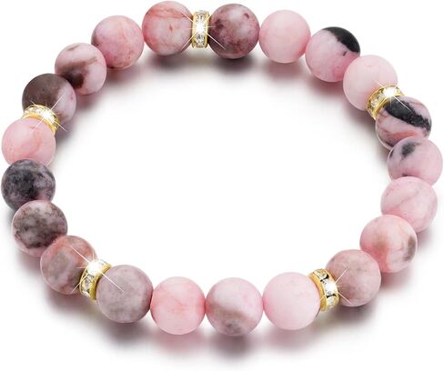Beaded Bracelets for Women, Healing Anxiety Relief Crystal Chakra Bead Bracelet, Stress Relief Stretch Bracelet Birthday Gifts For Women in Kuwait