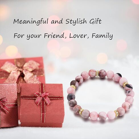 Beaded Bracelets for Women, Healing Anxiety Relief Crystal Chakra Bead Bracelet, Stress Relief Stretch Bracelet Birthday Gifts For Women in Kuwait