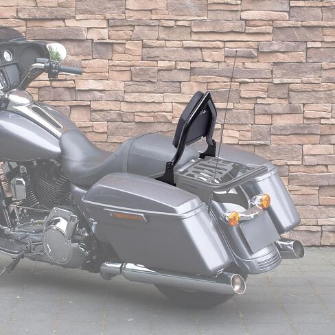 Detachable Sissy Bar Backrest Passenger Backrest Compatible with Harley Touring Street Glide Road Glide Road King Electra Glide 2009-2024 (Black) in Saudi Arabia