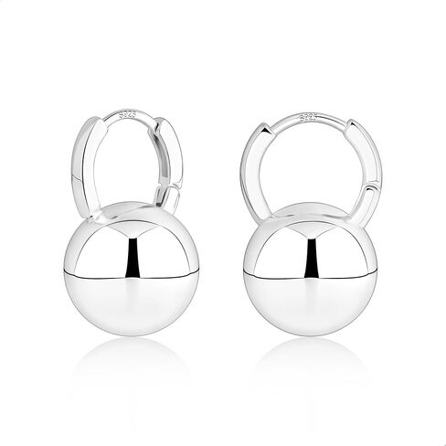 Sterling Silver Drop Ball Earrings for Women Girls Leverback Dangle Drop Earrings Fashion Hypoallergenic Jewelry in Saudi Arabia