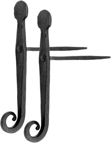 يقوم المجددون بتوريد كلاب مصراع من الحديد المطاوع - كلب مصراع ذيل الجرذ شديد التحمل لتحسين المنزل - مصاريع زخرفية ريفية - مثبتات مصراع عاصفة متينة مع أجهزة تثبيت - حزمة من 6 قطع in Kuwait