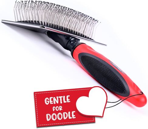 Dog Combs for Grooming Small Dogs - Rotating Teeth 5-in-1 Dematting Comb for Dogs - Doodle Comb for Dogs - Goldendoodle, Maltese, Pomeranian, Poodle and others in Saudi Arabia
