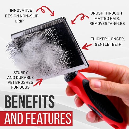 Dog Combs for Grooming Small Dogs - Rotating Teeth 5-in-1 Dematting Comb for Dogs - Doodle Comb for Dogs - Goldendoodle, Maltese, Pomeranian, Poodle and others in Saudi Arabia