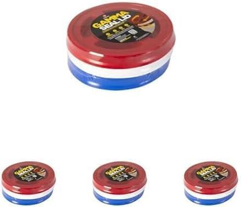 Gamma2 Gamma Seal Lid 3pk Combo for Utility Buckets - Fits 3.5, 5, 6 & 7 gallon buckets, Red, White & Blue, Made in USA in Saudi Arabia