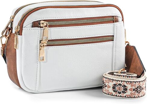 محفظة WJCD Women's Crossbody - حقيبة كتف خفيفة الوزن من الجلد مع حزام قابل للتعديل ، حقائب يد صغيرة أنيقة in Kuwait