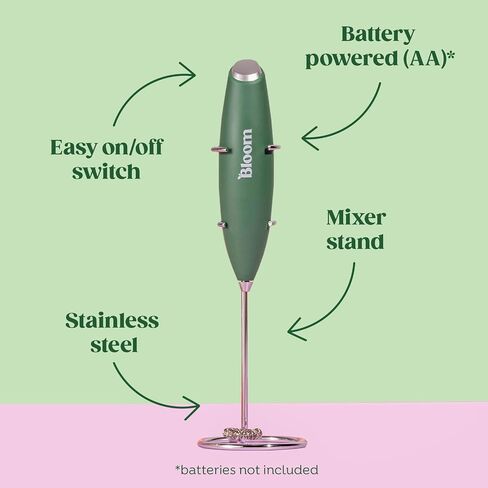 Bloom Nutrition Electric Hand Mixer & 8 Super Greens Powder Stick Packs in Saudi Arabia