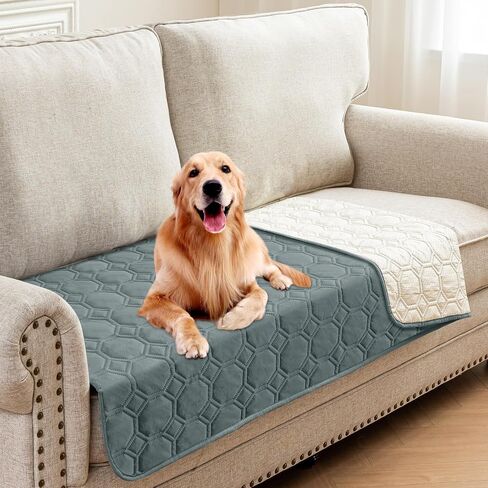 ZNSAYOTX Ultimate Cozy Blankets (30"x70") 100% Waterproof Sofa Mat Blanket for Dog Pets, Bed Couch Protector with Non-Slip Back Washable Durable, Pee Scratch Proof Easy to Clean (Dark Grey) in Saudi Arabia