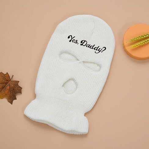 2 Pack 3 Hole Ski Masks, Yse Daddy Knitted Full Face Cover for Women, Balaclava for Winter Outdoor Sports in Saudi Arabia