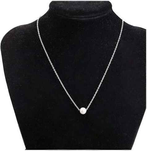 LQRI Flower Girl Gift Wedding Pearl Flower Necklace Bridesmaids Gift Wedding Party Necklace Proposal Gift in Saudi Arabia