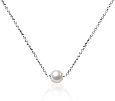 LQRI Flower Girl Gift Wedding Pearl Flower Necklace Bridesmaids Gift Wedding Party Necklace Proposal Gift in Saudi Arabia
