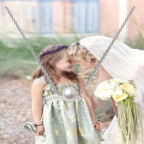 LQRI Flower Girl Gift Wedding Pearl Flower Necklace Bridesmaids Gift Wedding Party Necklace Proposal Gift in Saudi Arabia