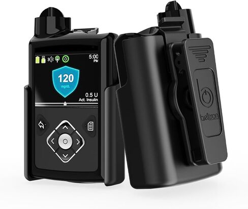 علبة بيلترون مع مقطع حزام ل Medtronic Mailured 780g 770g 670g 630g مضخة الأنسولين 640g (حالة مقطع دوارة قوية ودائمة) - أسود in Kuwait