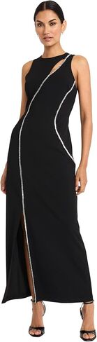 Maggy London Women's Crystal Trimmed Fitted Maxi-Special Occasion Formal-Evening Gown Dress in Saudi Arabia