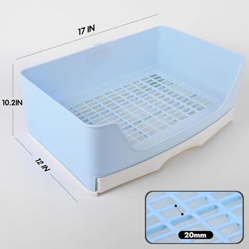Large Rabbit Litter Box Bunny Potty Training Corner Litter Pan with Drawer Comes with Liners Rabbit Pee Pads, Small Animal Bedding Toilet for Adult Guinea Pig, Ferret, Hamster, Bunnies in Saudi Arabia