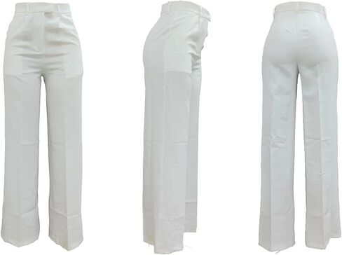 LAJIOJIO High Waist Dress Pants Women Casual,Wide Leg Business Pant Long Trousers with Pockets in Saudi Arabia