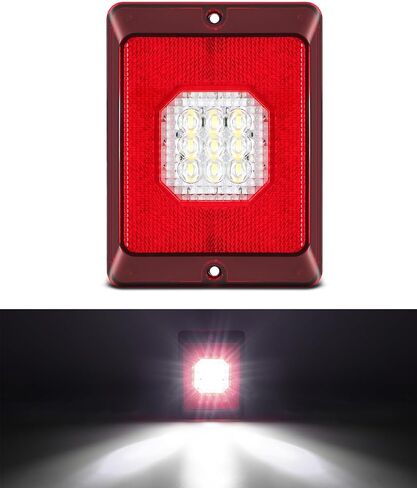 Partsam RV Tail Light Module Reverse Backup Lights Clear Lens 12V IP67 Waterproof Sealed Surface Mount Replacement for RV/Camper/Trailer Double/Triple LED Tail Lights in Saudi Arabia