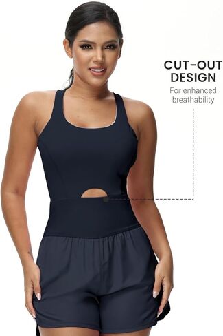 تجريب المرأة رومبير مثير بلا أكمام رياضي رومب من قطعة واحدة الجري in Kuwait