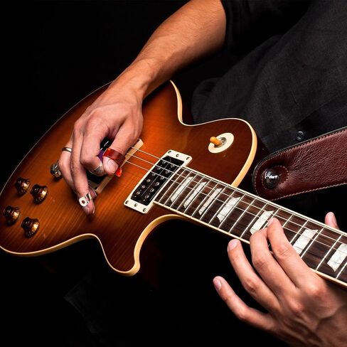 مجموعة 6 قطع من أعواد أصابع البانجو من شابي، بما في ذلك أعواد أصابع من الفولاذ المقاوم للصدأ وأعواد إبهام، وأعواد أصابع معدنية قابلة للتعديل للجيتار والبانجو والآلات (فضية، لون العقيق) in Kuwait