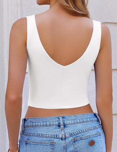 Avidlove المرأة المثيرة محصول محصول الغطس Deep V Devel Neck Out Out Camisoles Slim Fit 2025 Strendy Summer in Kuwait